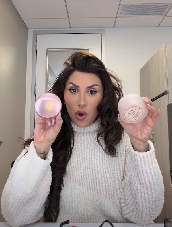 Courtney Khondabi loves the Laura Mercier Rose Setting powder